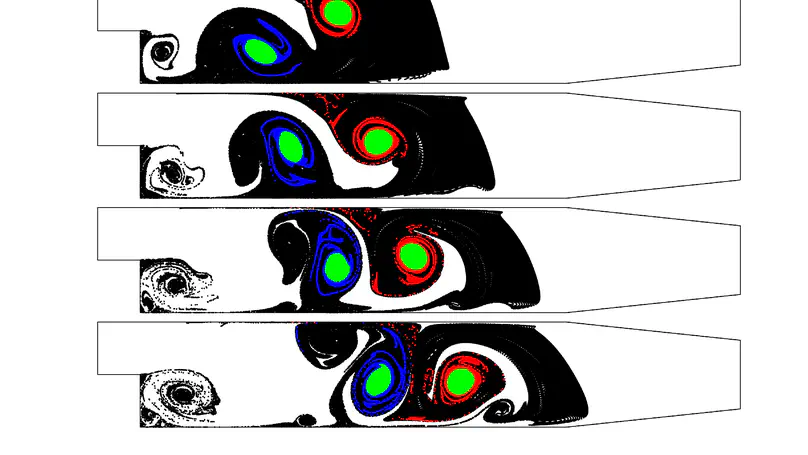 Lagrangian coherent structures in flow past a backward-facing step